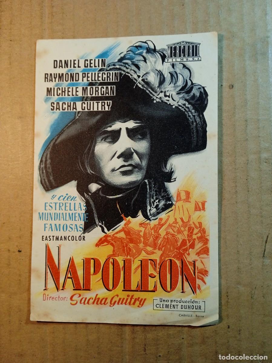  Flyers Publicitaires de films Anciens: FOLLETO DE MANO CON PUBLICIDAD NAPOLE&Oacute;N