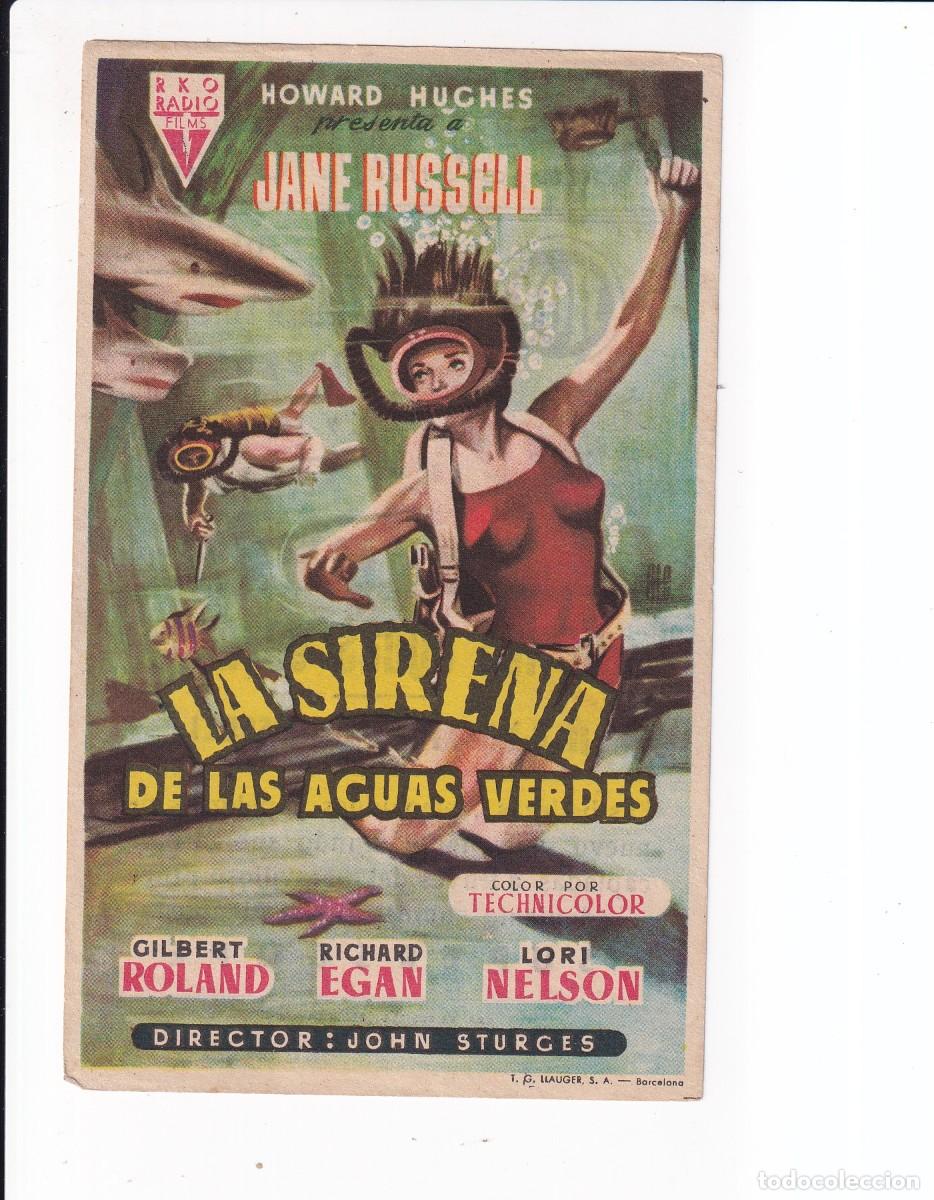 Cine: LA SIRENA DE LAS AGUAS VERDES : JANE RUSELL .- CON PUBLICIDAD