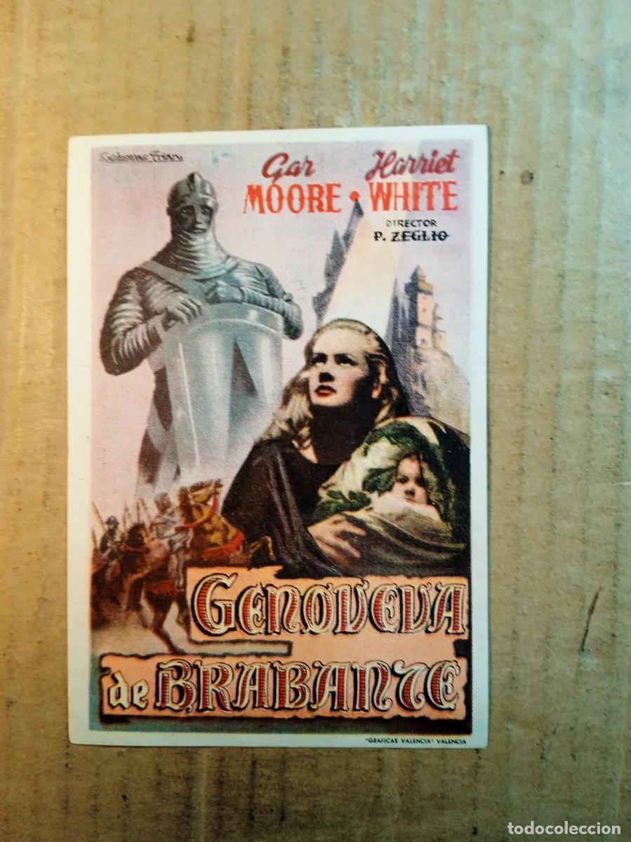  Flyers Publicitaires de films Anciens: FOLLETO DE MANO CON PUBLICIDAD GENOVEVA DE BRABANTE