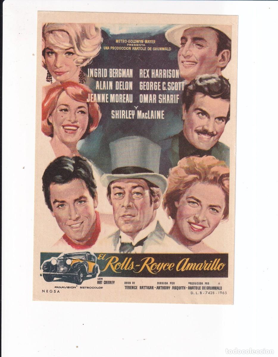 Cine: EL ROLLS-ROYCE AMARILLO : INGRID BERGMAN .-SIN PUBLICIDAD