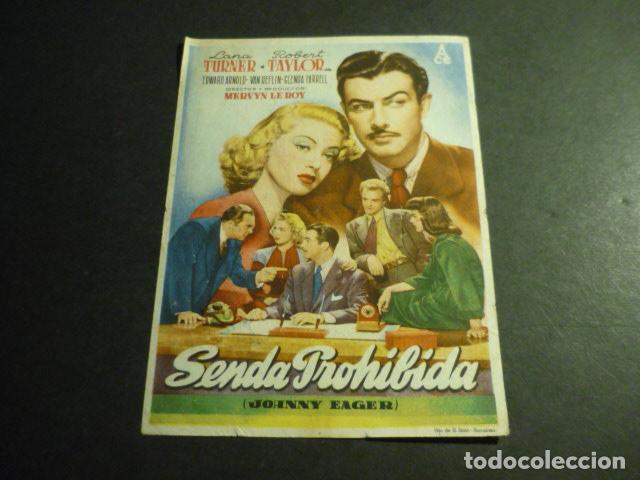  Flyers Publicitaires de films Anciens: SENDA PROHIBIDA PROGRAMA DE MANO CON PUBLICIDAD TEATRO PRINCIPAL REINOSA