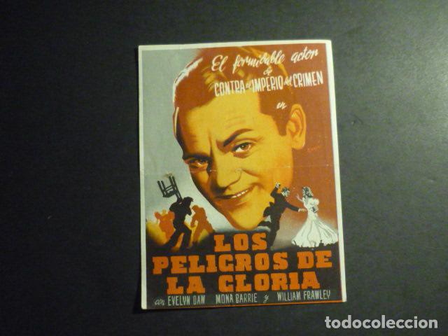  Flyers Publicitaires de films Anciens: LOS PELIGROS DE LA GLORIA PROGRAMA DE MANO CON PUBLICIDAD CINE SANTO DOMINGO JEREZ
