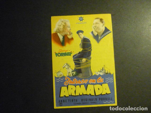Cine: INTRUSO EN LA ARMADA PROGRAMA DE MANO CON PUBLICIDAD GRAN TEATRO BURGOS