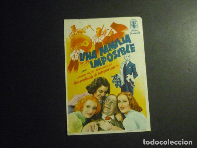 Kino: UNA FAMILIA IMPOSIBLE PROGRAMA DE MANO SIN PUBLICIDAD