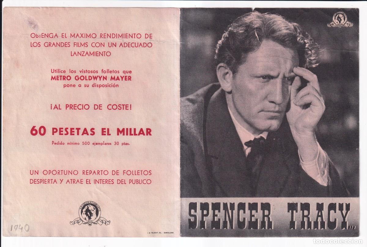 Cine: EDISON, EL HOMBRE : SPENCER TRACY .- CON PUBLICIDAD