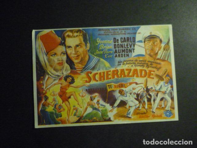 Cine: SCHERAZADE PROGRAMA DE MANO CON PUBLICIDAD TEATRO PRINCIPAL REINOSA