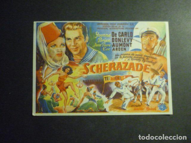 Cinema: SCHERAZADE PROGRAMA DE MANO CON PUBLICIDAD TEATRO PRINCIPAL REINOSA