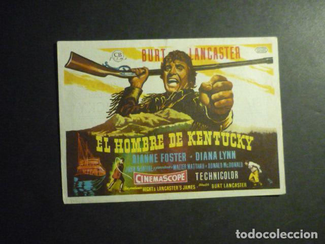 Cine: EL HOMBRE DE KENTUCKY PROGRAMA DE MANO CON PUBLICIDAD CINE MADRID REINOSA