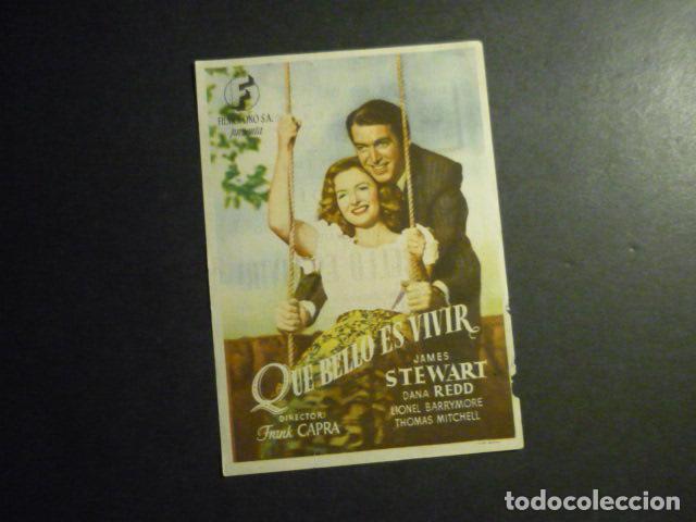  Flyers Publicitaires de films Anciens: QUE BELLO ES VIVIR PROGRAMA DE MANO CON PUBLICIDAD TEATRO PRINCIPAL REINOSA