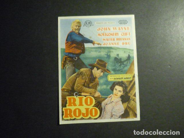  Flyers Publicitaires de films Anciens: RIO ROJO PROGRAMA DE MANO CON PUBLICIDAD TEATRO PRINCIPAL REINOSA