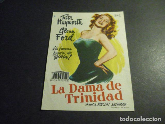  Foglietti di film di film antichi di cinema: LA DAMA DE TRINIDAD PROGRAMA DE MANO CON PUBLICIDAD CINE MADRID REINOSA