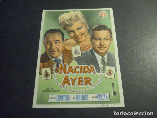  Flyers Publicitaires de films Anciens: NACIDA AYER PROGRAMA DE MANO CON PUBLICIDAD TEATRO PRINCIPAL REINOSA
