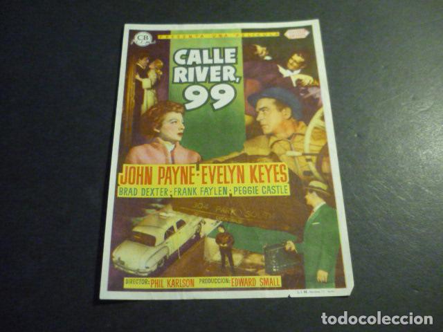 Cinema: CALLE RIVER 99 PROGRAMA DE MANO CON PUBLICIDAD CINE MADRID REINOSA