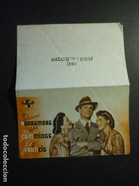  Foglietti di film di film antichi di cinema: ENTRE NOSOTRAS PROGRAMA DE MANO DOBLE CON PUBLICIDAD SALON MADRID REINOSA