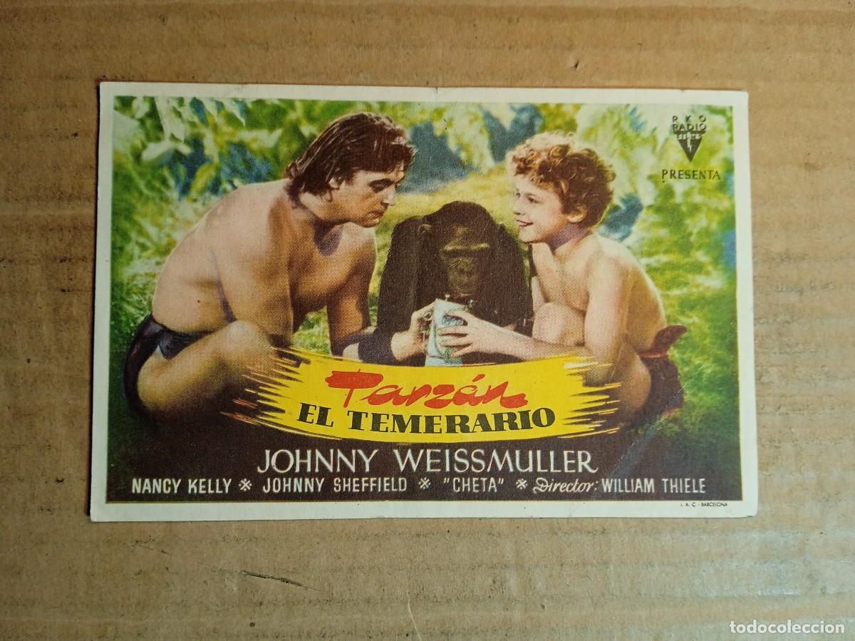  Flyers Publicitaires de films Anciens: FOLLETO DE MANO CON PUBLICIDAD TARZAN EL TEMERARIO