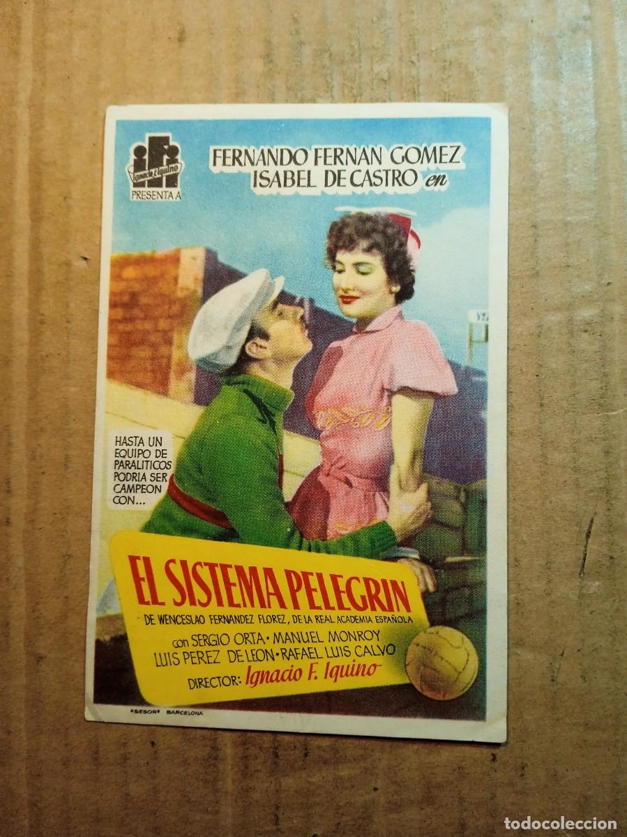  Foglietti di film di film antichi di cinema: FOLLETO DE MANO CON PUBLICIDAD EL SISTEMA PELEGR&Iacute;N