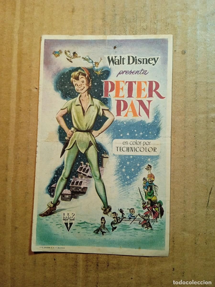 Cine: FOLLETO DE MANO CON PUBLICIDAD PETER PAN