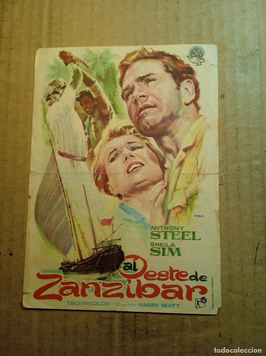 Cinema: FOLLETO DE MANO CON PUBLICIDAD AL OESTE DE ZANZIBAR