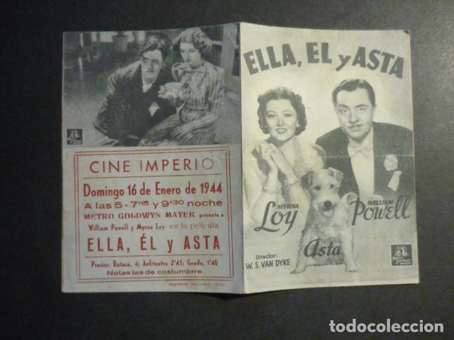  Flyers Publicitaires de films Anciens: ELLA, &Eacute;L Y ASTA PROGRAMA DE MANO DOBLE CON PUBLICIDAD CINE IMPERIO TORO ZAMORA