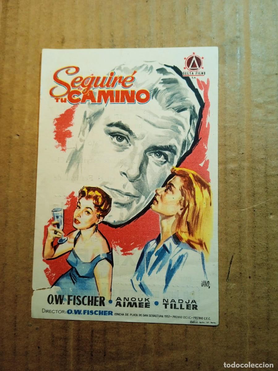 Cine: FOLLETO DE MANO CON PUBLICIDAD SEGUIRE TU CAMINO