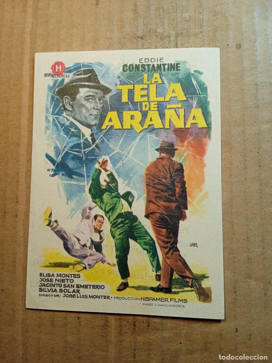  Flyers Publicitaires de films Anciens: FOLLETO DE MANO CON PUBLICIDAD TELA DE ARA&Ntilde;A