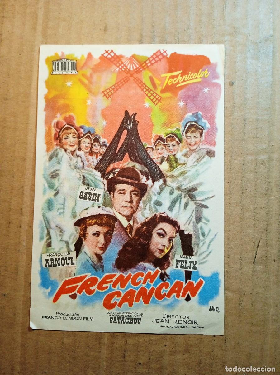  Flyers Publicitaires de films Anciens: FOLLETO DE MANO CON PUBLICIDAD FRENCH CANCAN