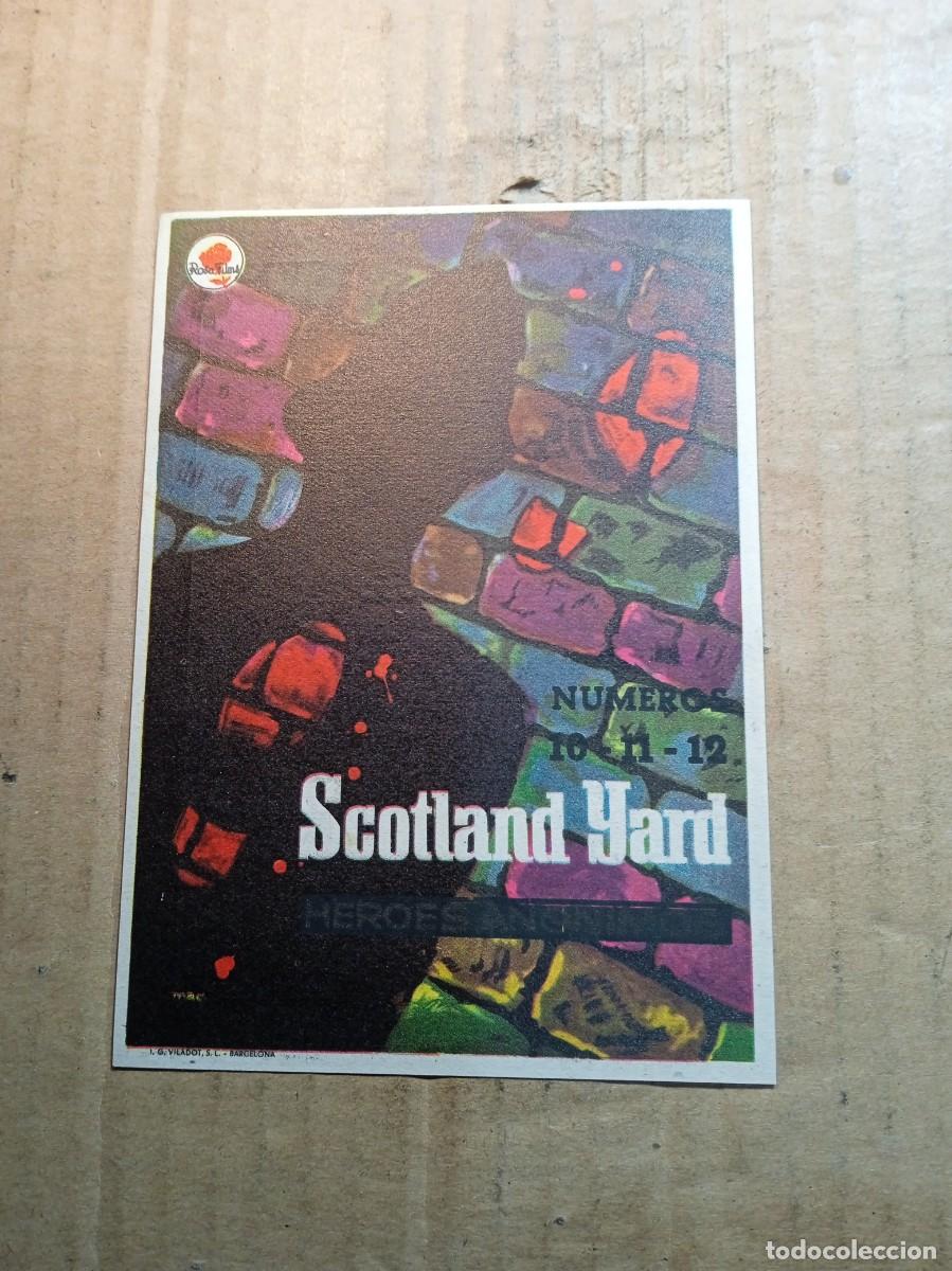  Foglietti di film di film antichi di cinema: FOLLETO DE MANO CON PUBLICIDAD SCOTLAND YARD H&Eacute;ROES AN&Oacute;NIMOS