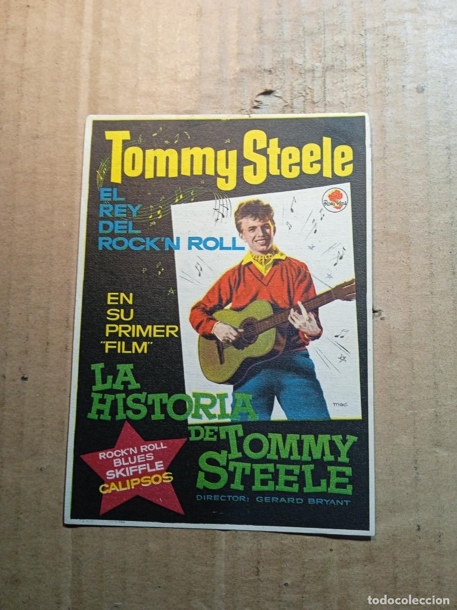 Cine: FOLLETO DE MANO CON PUBLICIDAD LA HISTORIA DE TOMMY STEELE