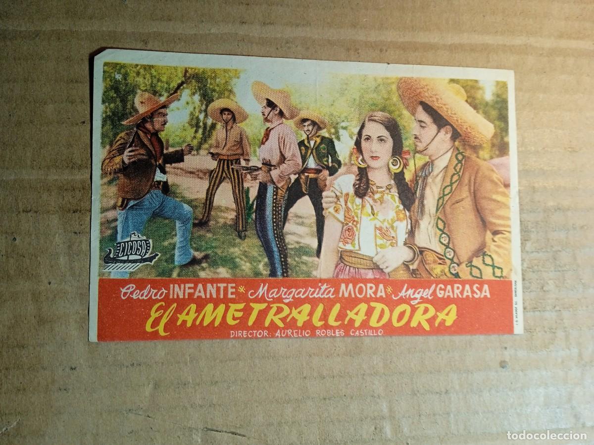  Flyers Publicitaires de films Anciens: FOLLETO DE MANO CON PUBLICIDAD EL AMETRALLADORA