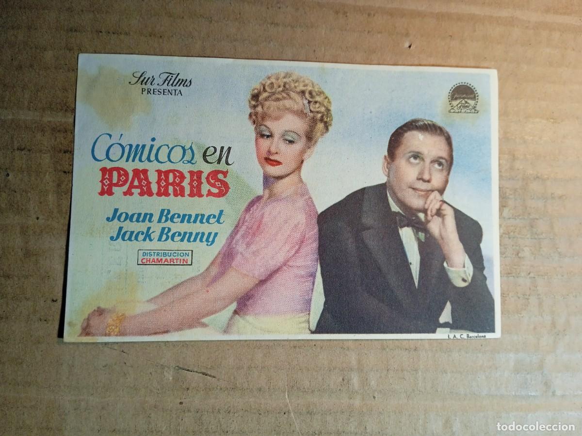  Flyers Publicitaires de films Anciens: FOLLETO DE MANO CON PUBLICIDAD C&Oacute;MICOS EN PARIS