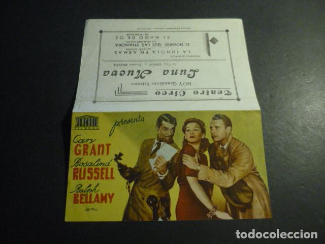 Cinema: LUNA NUEVA PROGRAMA DE MANO DOBLE CON PUBLICIDAD TEATRO CIRCO ALBACETE