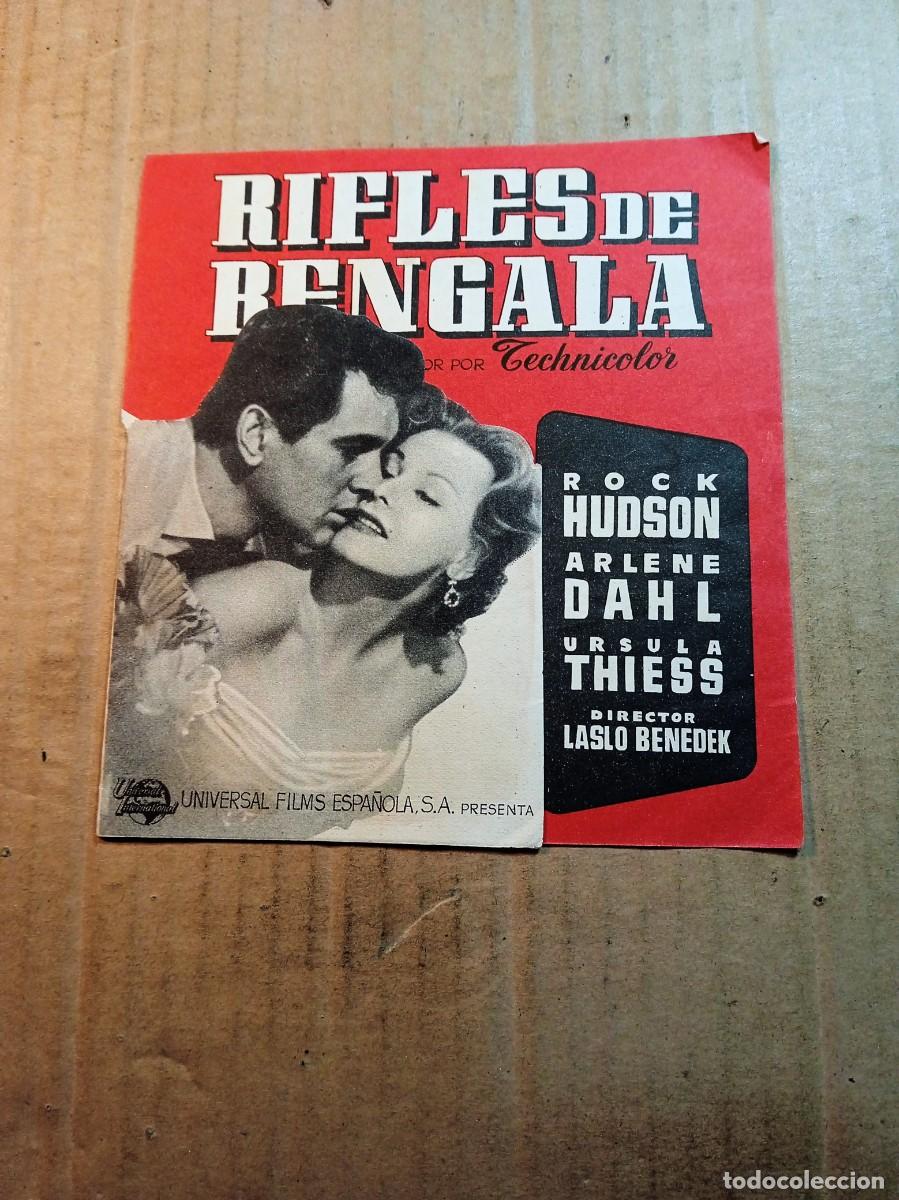  Foglietti di film di film antichi di cinema: FOLLETO DE MANO TROQUELADO RIFLES DE BENGALA