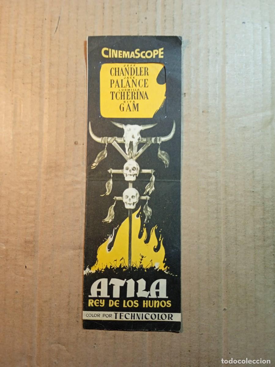  Foglietti di film di film antichi di cinema: FOLLETO DE MANO TROQUELADO ATILA REY DE LOS HUNOS