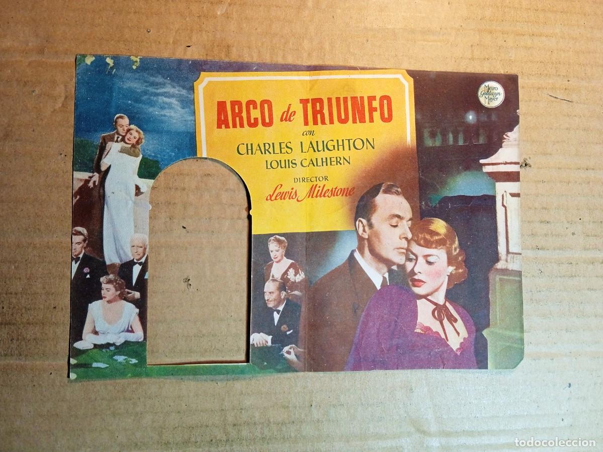  Foglietti di film di film antichi di cinema: FOLLETO DE MANO TROQUELADO ARCO DE TRIUNFO