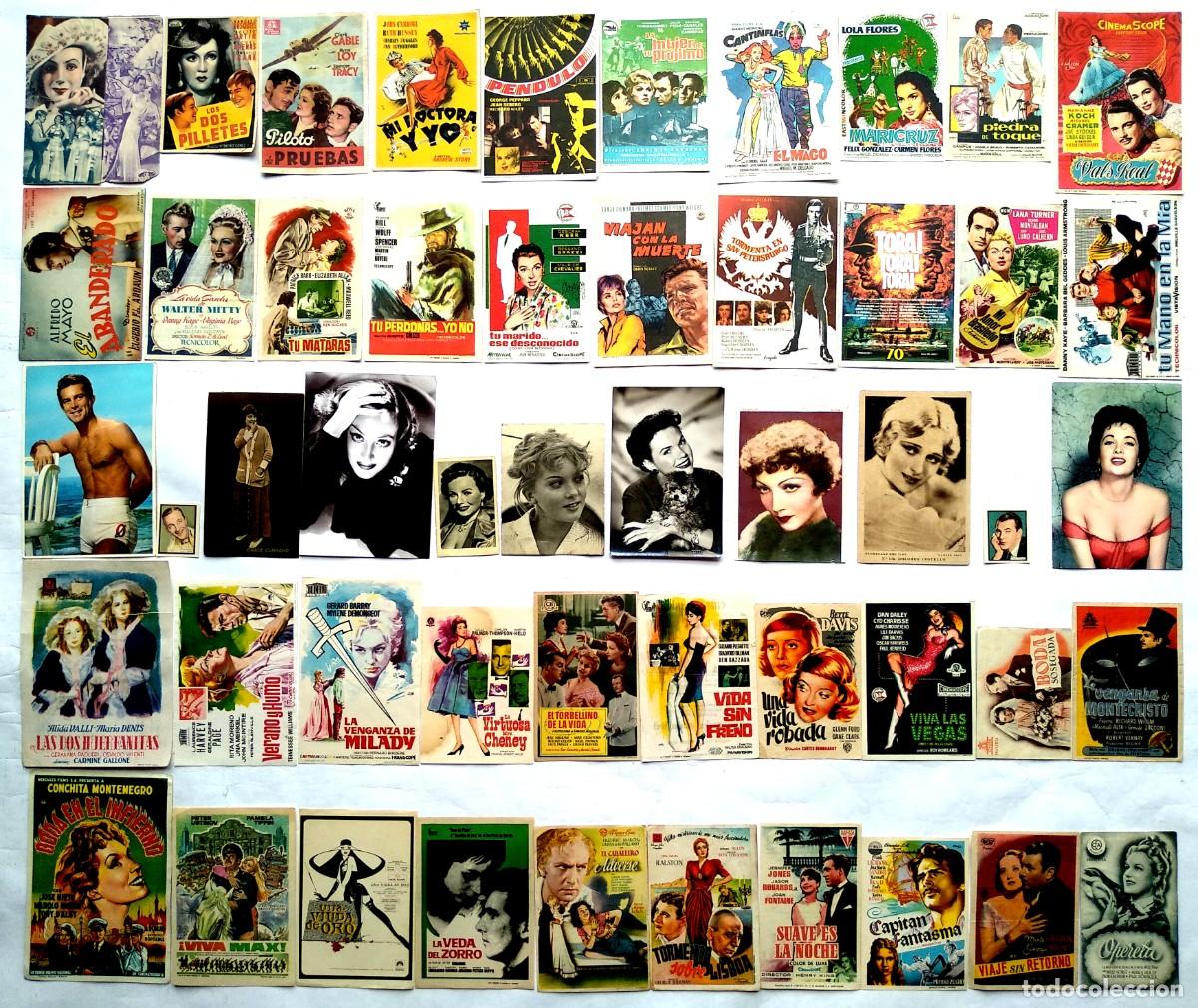 Cine: 50 PROGRAMAS VARIADOS, LOTE N&ordm; 296. ( 11 CON EL DORSO IMPRESO).