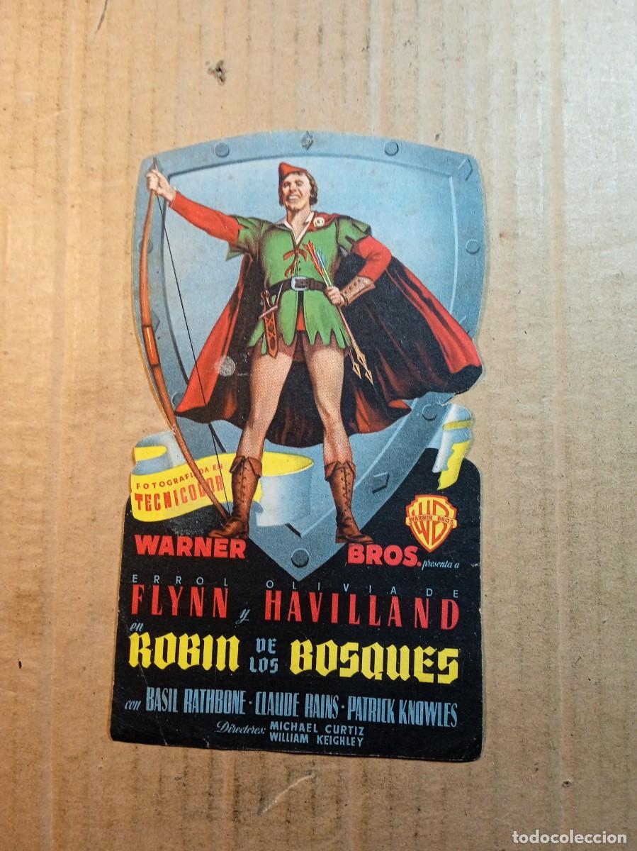  Foglietti di film di film antichi di cinema: FOLLETO DE MANO TROQUELADO ROBIN DE LOS BOSQUES