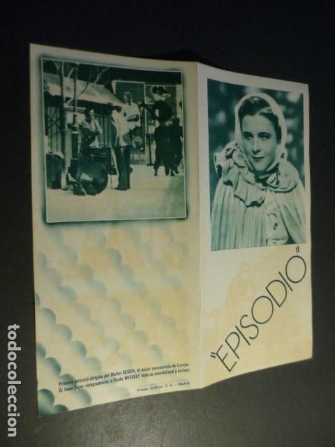 Cine: EPISODIO PROGRAMA DE MANO FOLLETO A&Ntilde;OS 30