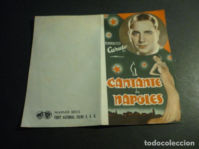 Cinema: EL CANTANTE DE NAPOLES PROGRAMA DE MANO DOBLE ENRICO CARUSO