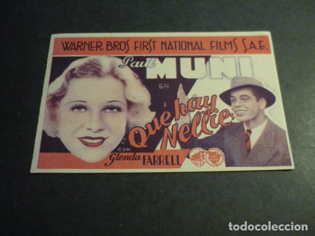 Cine: QUE HAY NELLIE PROGRAMA DE MANO SIN PUBLICIDAD - Foto 1