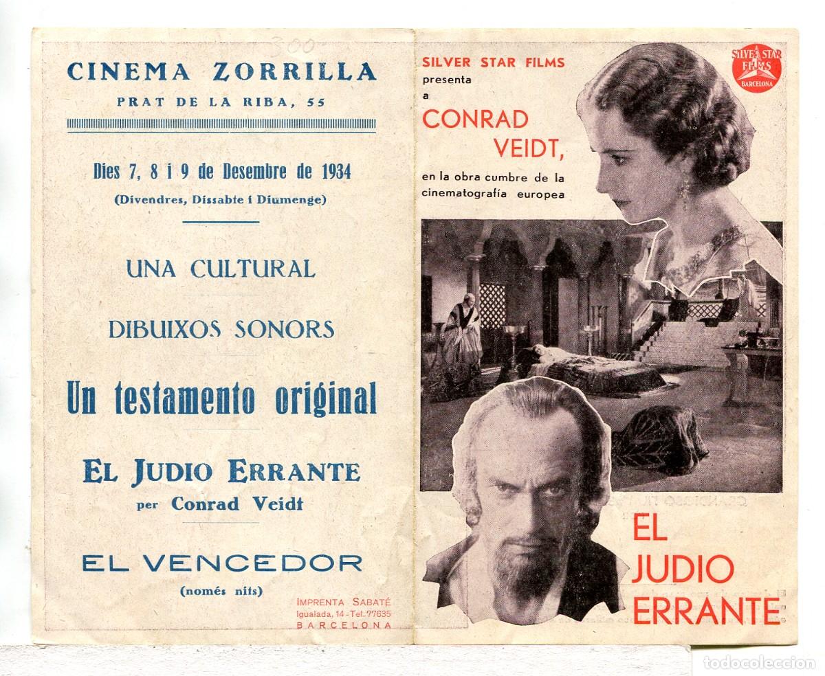 Cine: EL JUDIO ERRANTE, con Conrad Veidt. - Foto 1