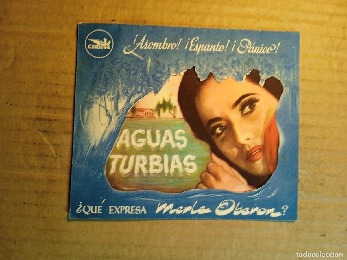 Cine: FOLLETO DE MANO TROQUELADO AGUAS TURBULENTAS