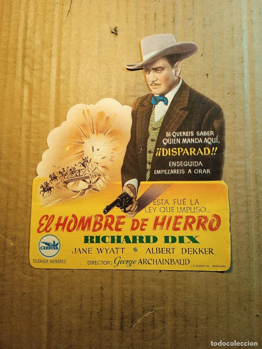 Kino: FOLLETO DE MANO TROQUELADO EL HOMBRE DE HIERRO