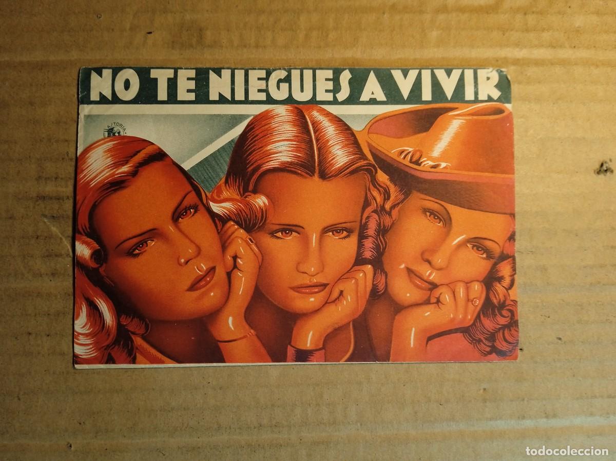  Flyers Publicitaires de films Anciens: FOLLETO DE MANO TROQUELADO NO TE NIEGUES A VIVIR