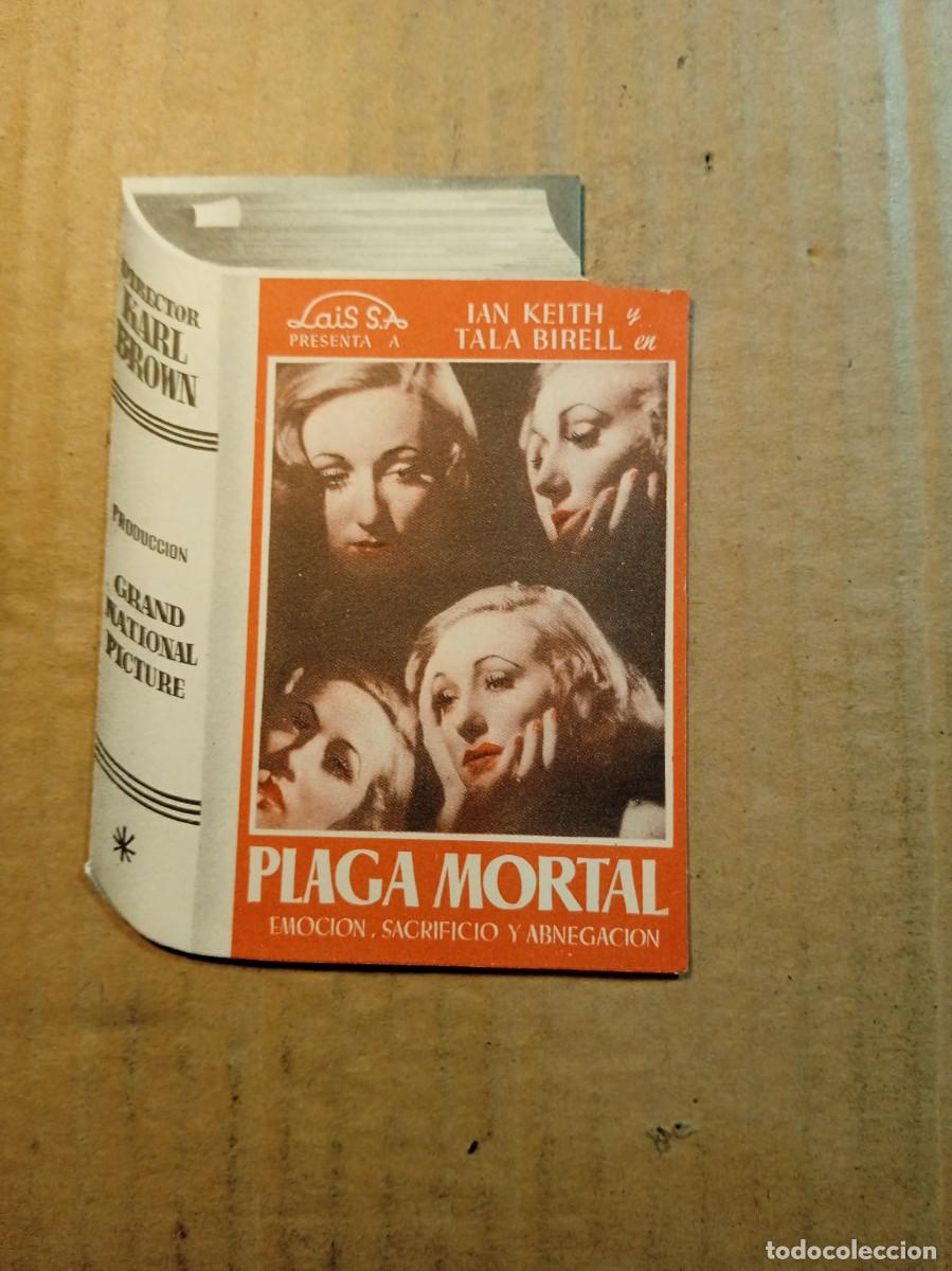 Cine: FOLLETO DE MANO TROQUELADO PLAGA MORTAL