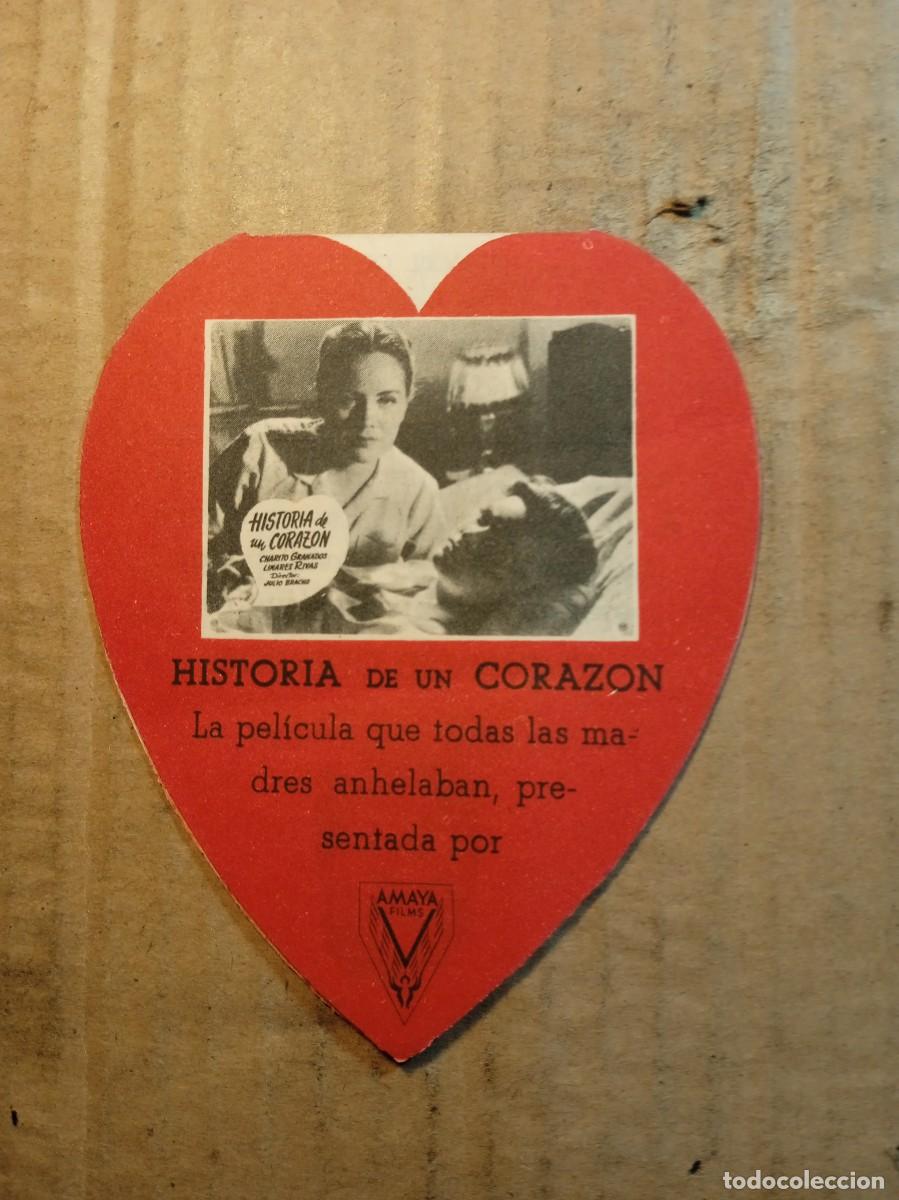 Cinema: FOLLETO DE MANO TROQUELADO HISTORIA DE UN CORAZON