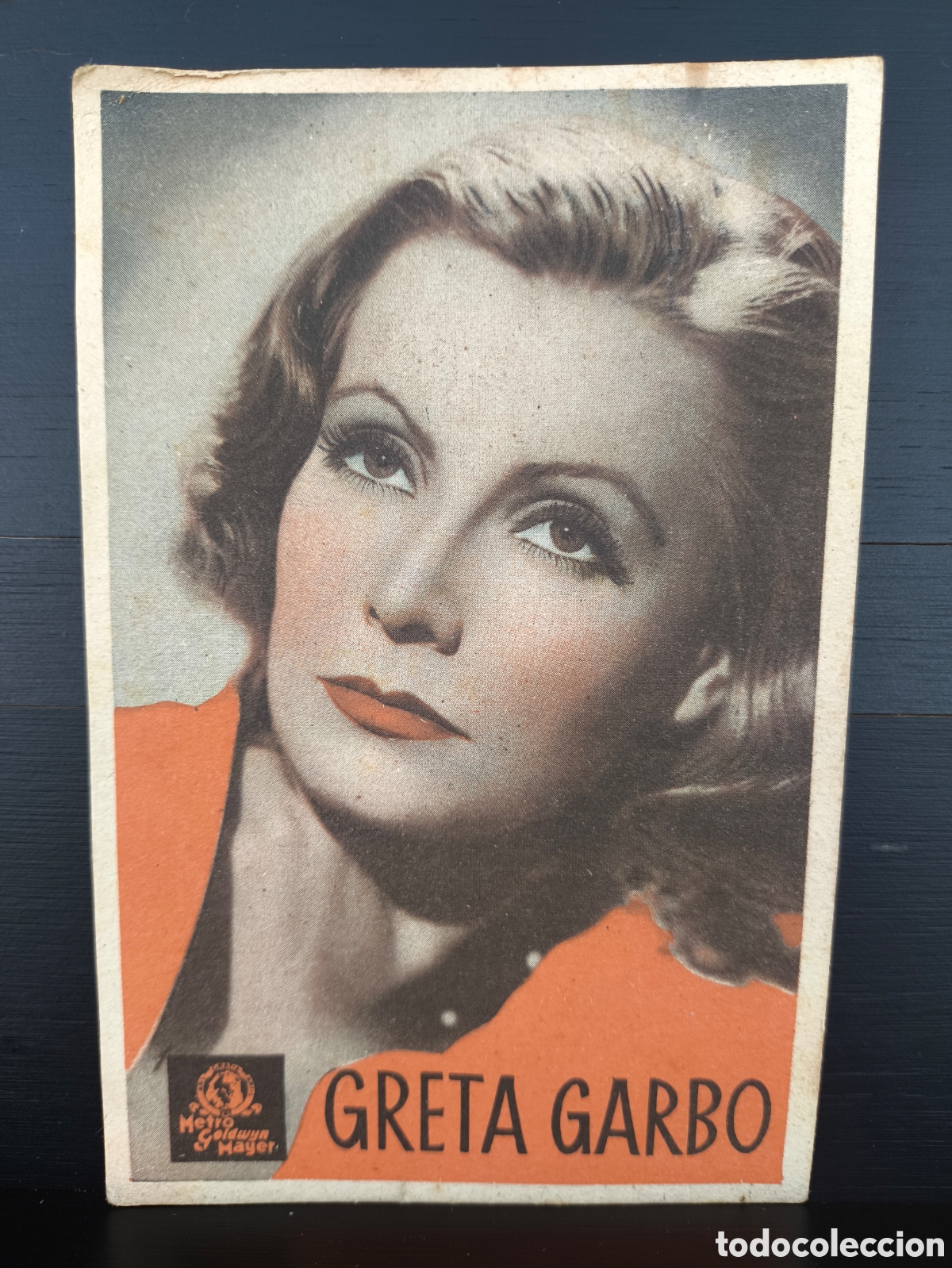 Cine: Antigua tarjeta programa de mano cine Palacio Pathe Barcelona Greta Garbo Margarita Gautier 1939