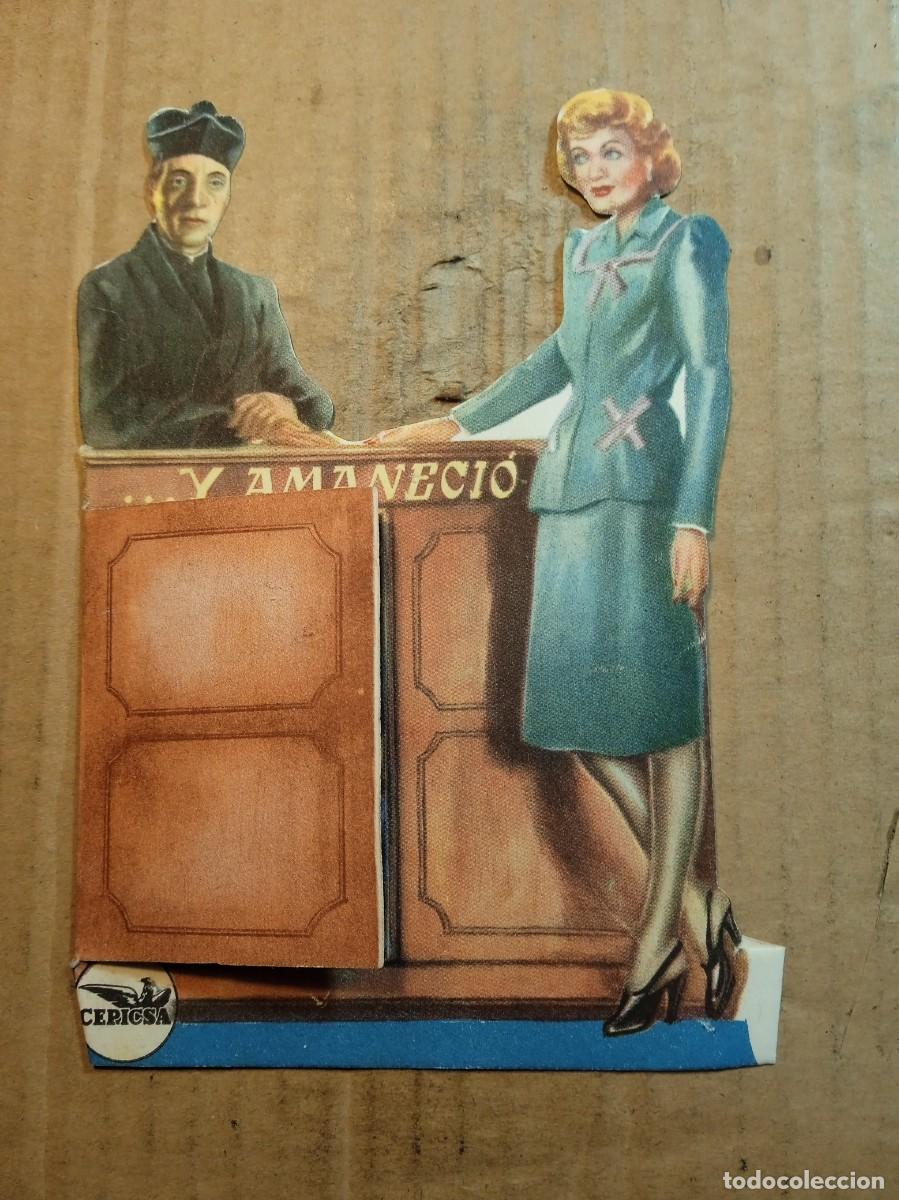 Kino: FOLLETO DE MANO TROQUELADO ...Y AMANECI&Oacute;