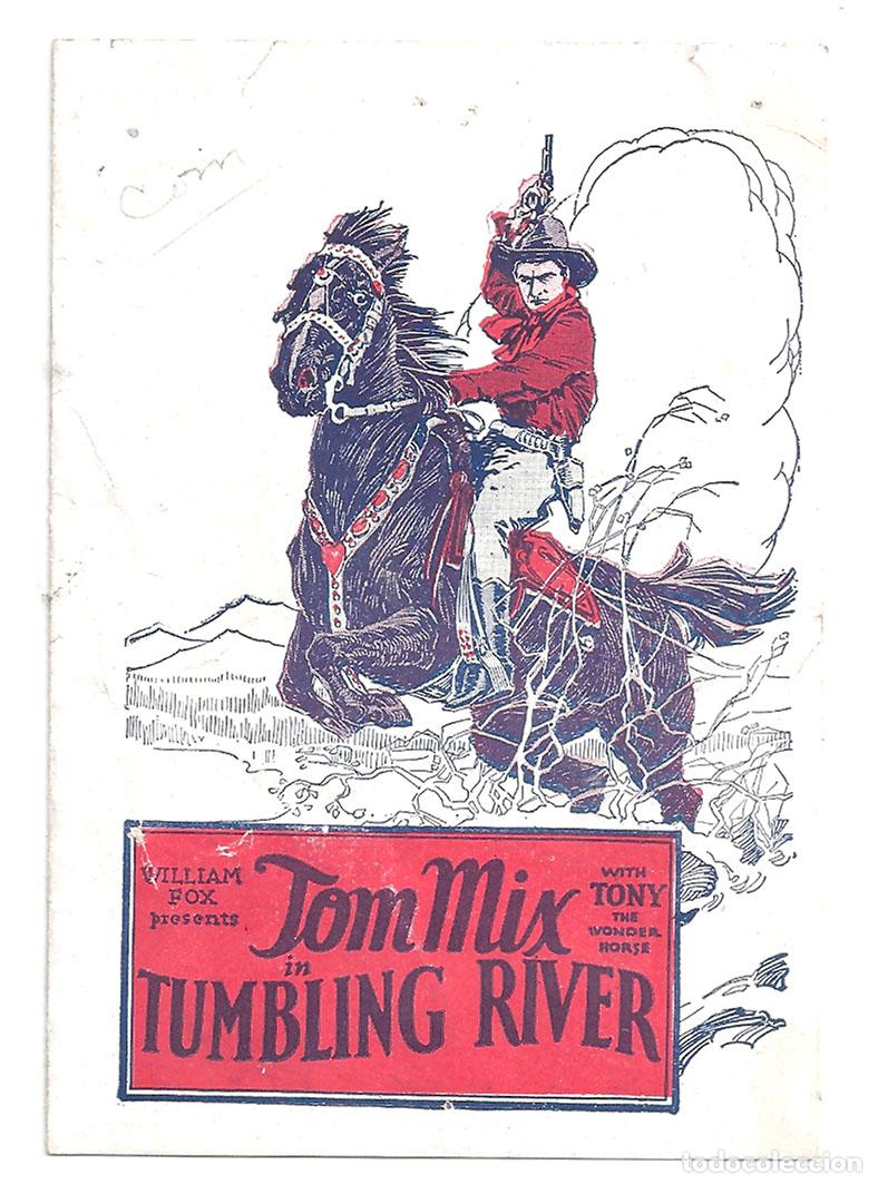 Cine: PTCC 849 RIO TURBULENTO TUMBLING RIVER PROGRAMA DOBLE AMERICANO TOM MIX CINE MUDO