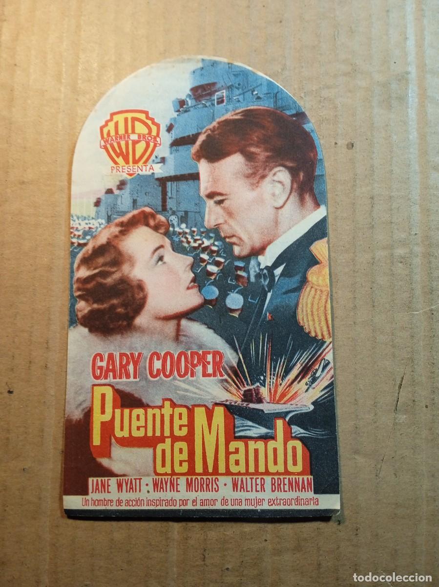  Flyers Publicitaires de films Anciens: FOLLETO DE MANO TROQUELADO PUENTE DE MANDO