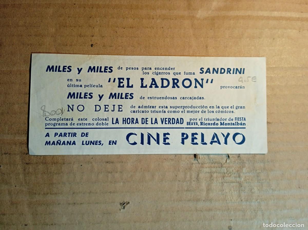 Cine: FOLLETO DE MANO TROQUELADO EL LADR&Oacute;N - Foto 2